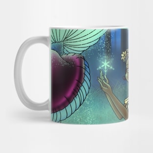 African American Fairy and Mushrooms Mug